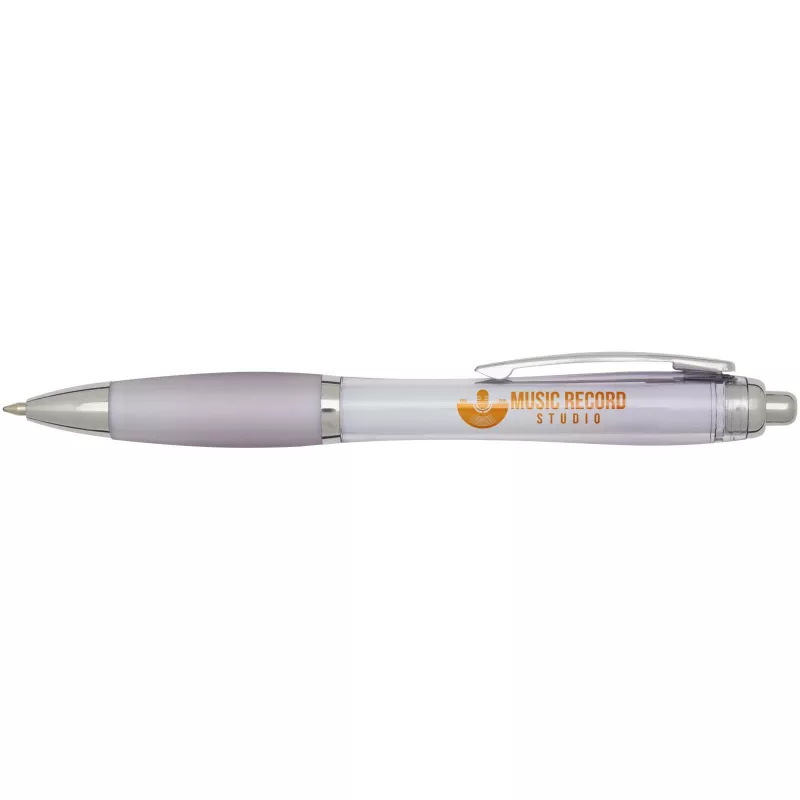 Nash długopis kulkowy z tworzyw sztucznych pochodzących z recyklingu z certyfikatem RCS, z kolorowym korpusem i uchwytem (cza - Liljowy (10645435)