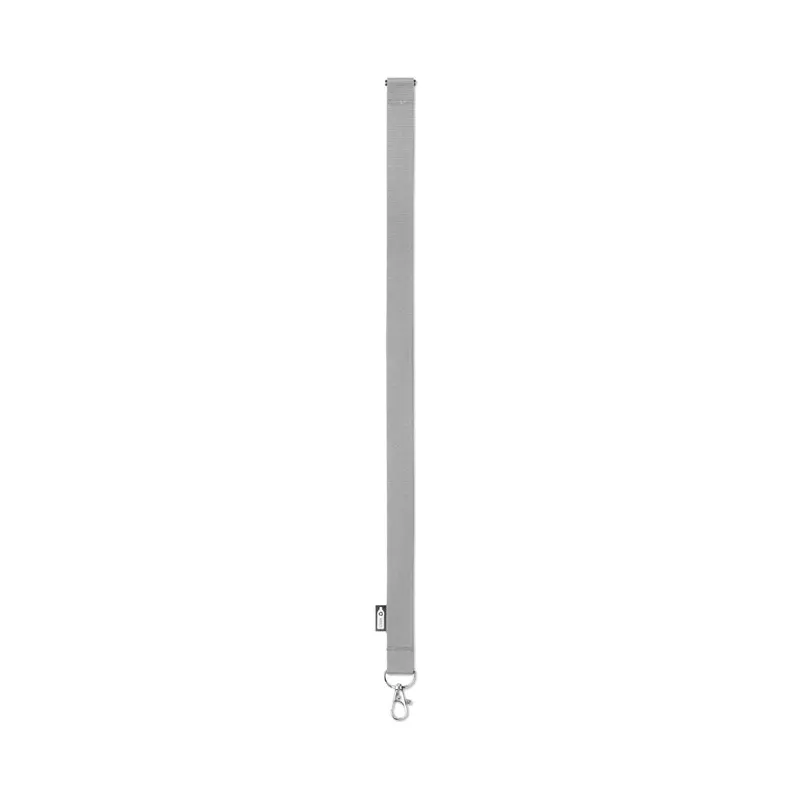 Smycz z RPET 20 mm z karabińczykiem LANY RPET - Szary (MO6100-07)