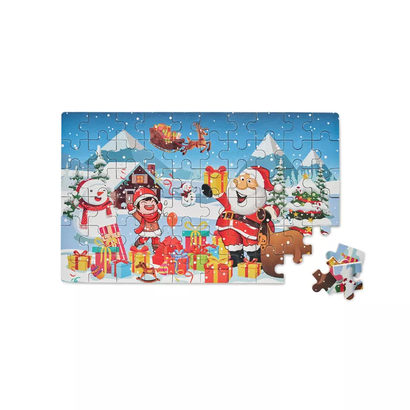 Puzzle drewniane świąteczne 60 elementów PAZURU - Mieszany (CX1507-00)