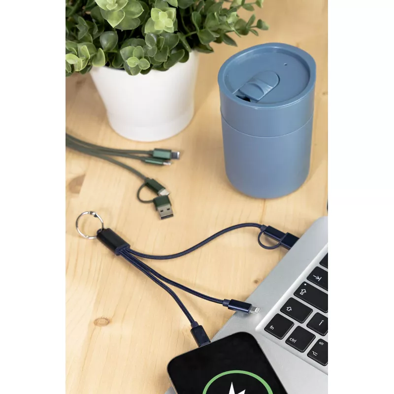 Rafob brelok kabel ładujący USB - ciemno niebieski (AP864127-06A)