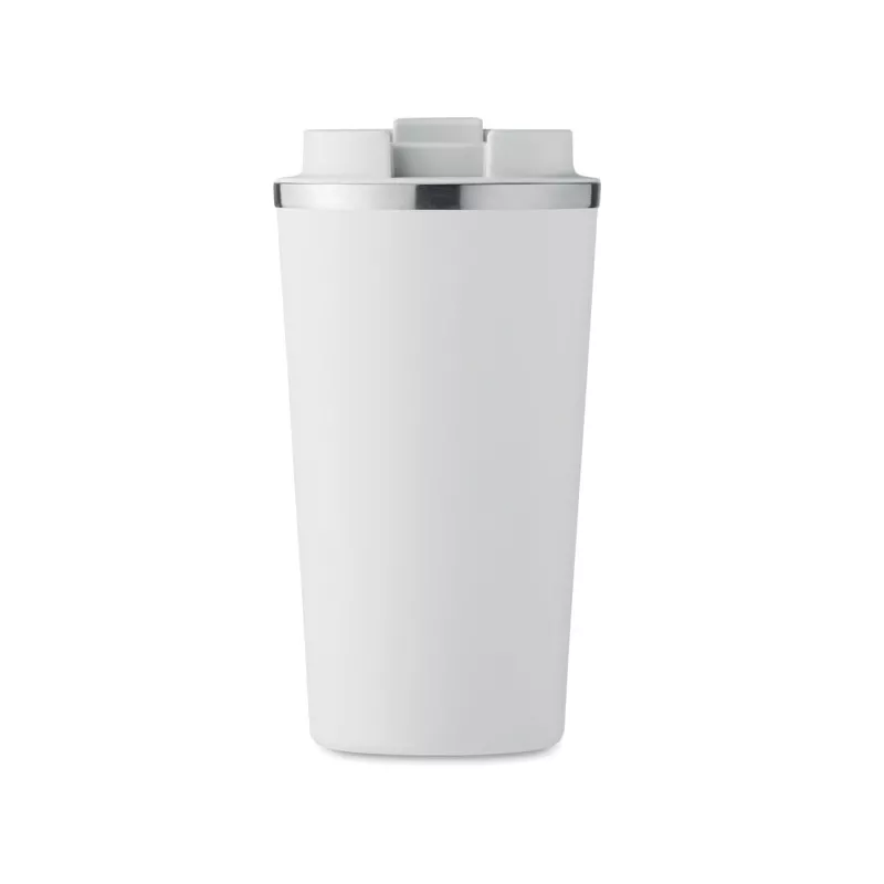 Kubek termiczny ze stali z recyklingu 510 ml BRACE + - Bialy (MO6579-06)