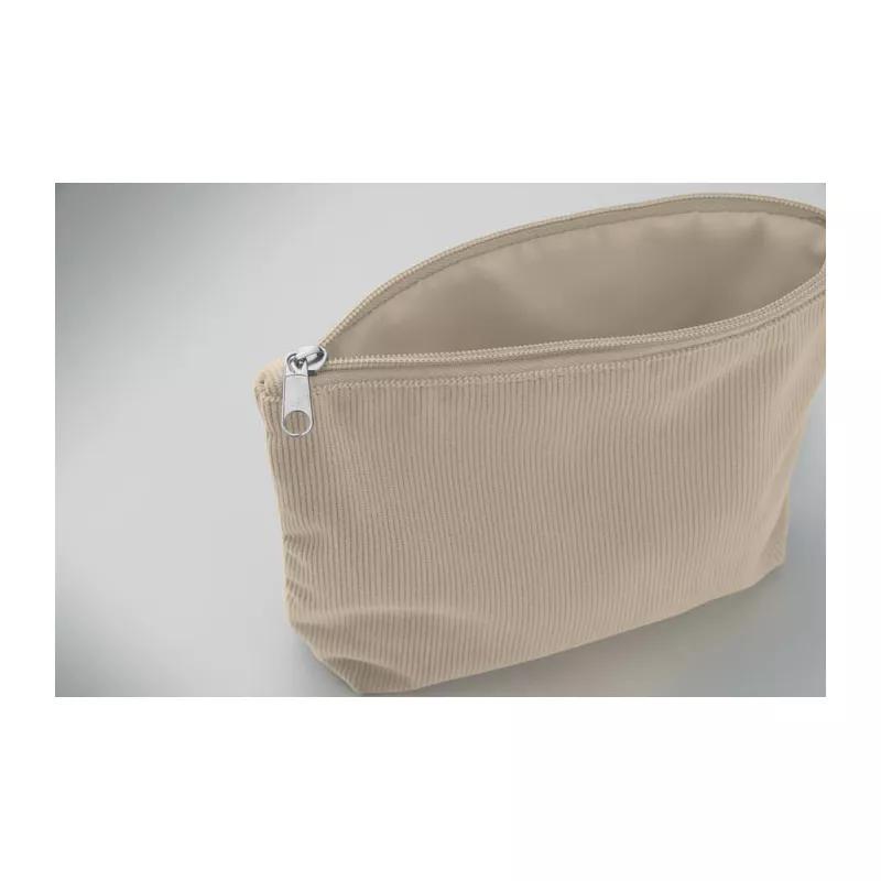 Kosmetyczka sztruksowa z podszewką 220 g/m² CORDY T - Bezowy (MO2876-13)