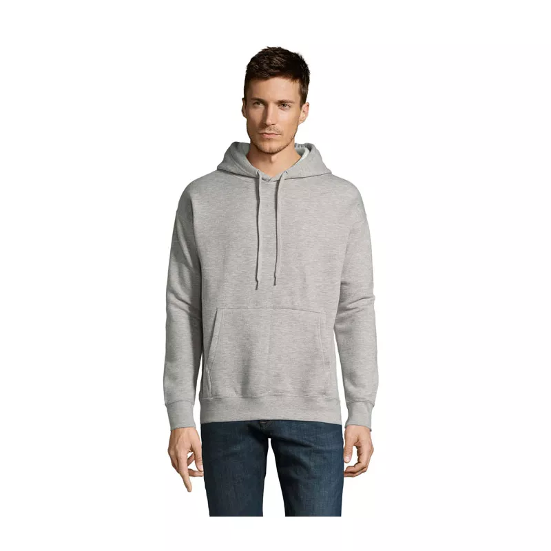 Bluza unisex z kapturem 320 g/m² Sol's SLAM - Szary Melanż (S13251-GM)