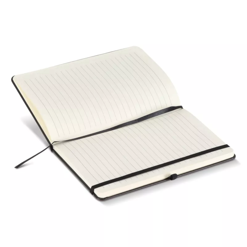 Notatnik Iroko z twardą okładką Laser A5 - czarno / czarny (LT92090-N0202)