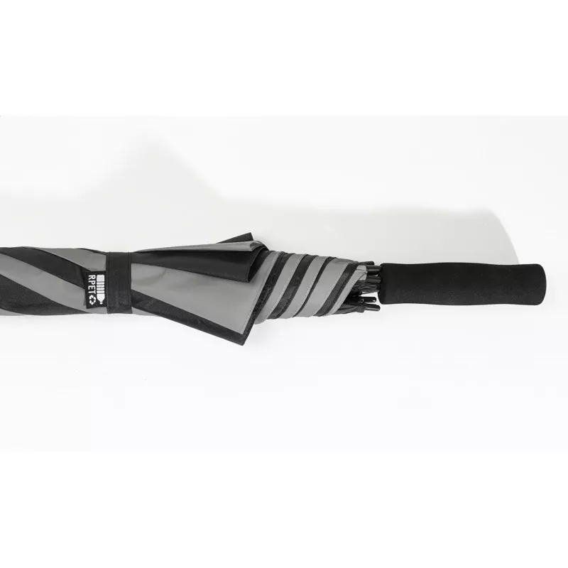 Radians XL odblaskowy parasol RPET - czarny (AP800624-10)