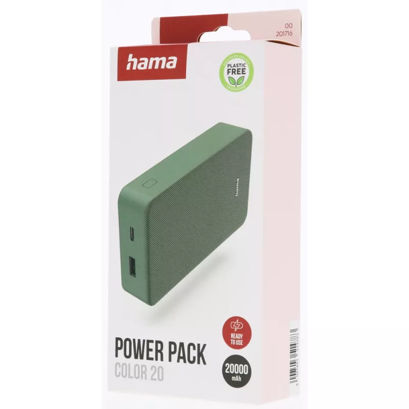 Power bank 20000 mAh Hama Power Pack - zielony (VH024-06)