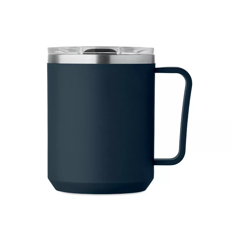 Kubek dwuścienny z przesuwaną pokrywką 400 ml COCOA - Francuski Granat (MO2900-85)