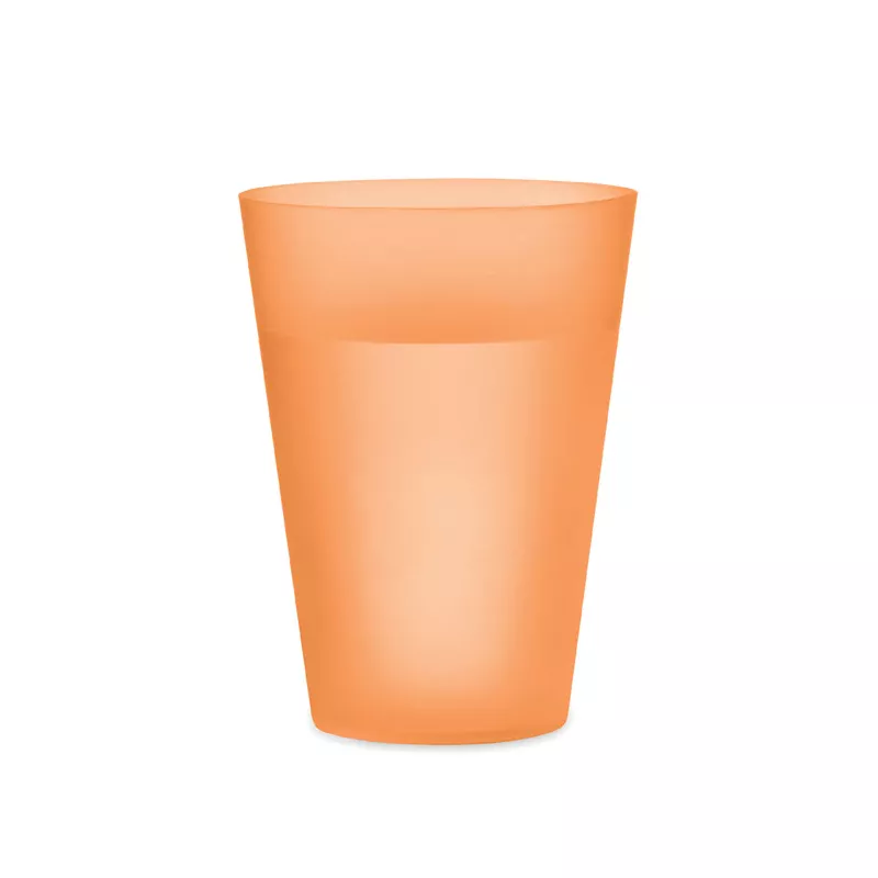 Kubek eventowy z PP 300 ml FESTA - Przezroczysty Pomaranczowy (MO6375-29)