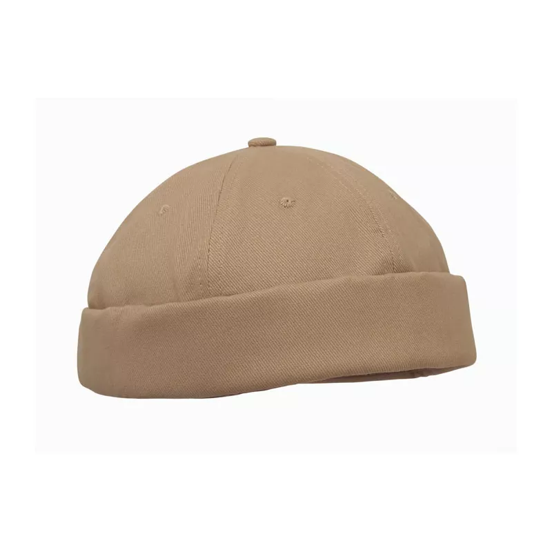 Czapka docker ze szczotkowanej bawełny 260 g/m² DOCK - Khaki (MO2923-39)