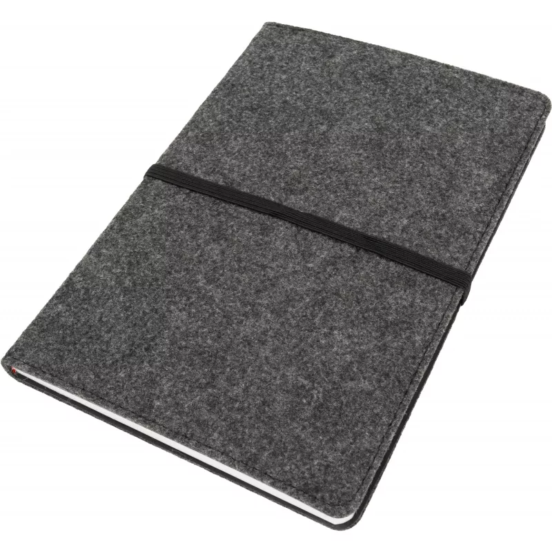 Notatnik A5 w kratkę ARCHIE - szary (2135707)