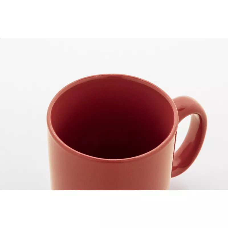 Kolomu kolorowy ceramiczny kubek - czerwony (AP800117-05)