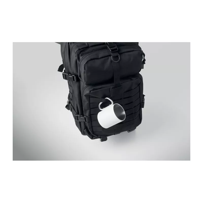 Plecak turystyczny z RPET 600D 50 l CARRYCONFI - Czarny (MO2970-03)