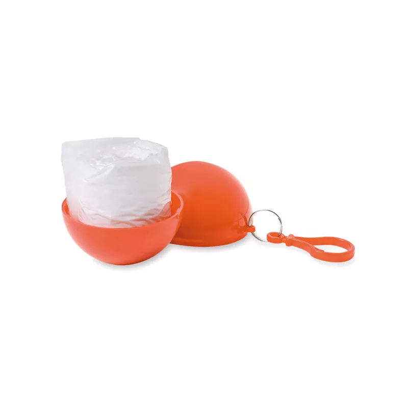 Ponczo przeciwdeszczowe w etui z karabińczykiem NIMBUS - Pomaranczowy (MO7421-10)