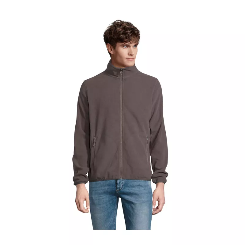 Polar męski RPET 280 g/m² Sol's FACTOR MEN - Szarość Węgla Drzewnego (S03823-CR)
