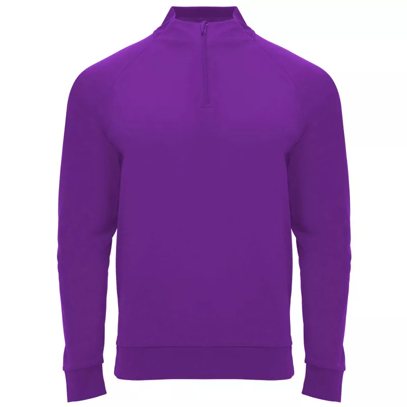 Epiro bluza unisex z długim rękawem i zamkiem błyskawicznym 1/4 200 g/m² - Mauve (R1115-MAUVE)