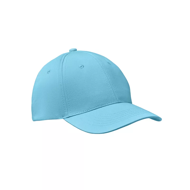 Czapka z daszkiem bawełniana 160 g/m² BASIE APOLLO - Baby Blue (MO8834-66)