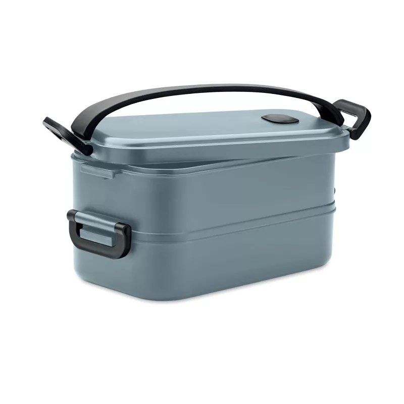 Lunchbox dwupoziomowy 2x800 ml z klamrami IDOLUNCH - Petrol (MO2119-20)