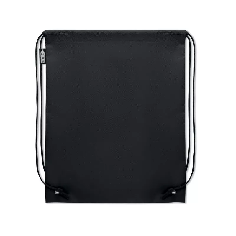 Worek ze sznurkiem z włókniny RPET 80 g/m² DAFFY RPET - Czarny (MO2809-03)