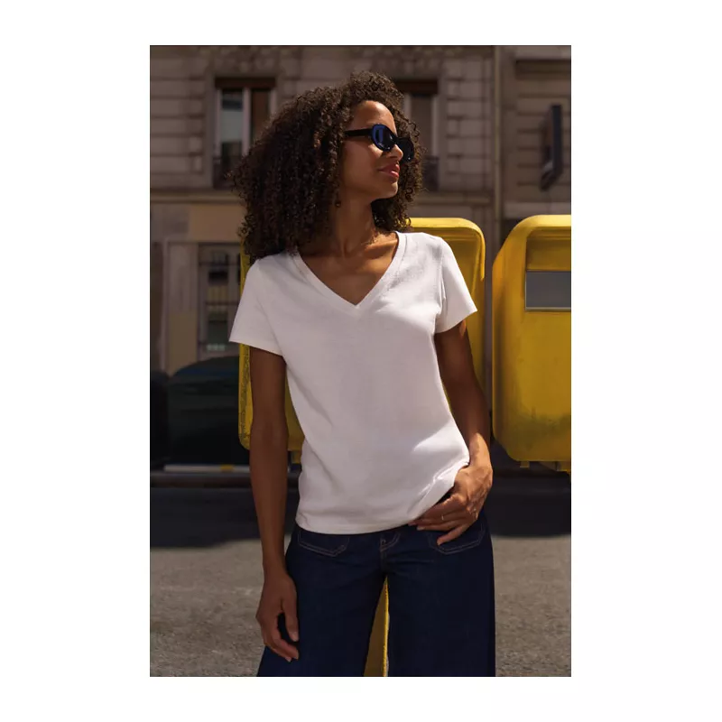 Koszulka damska V-neck Sol's REGENT V WOMEN - Off-White (S04766-WW)