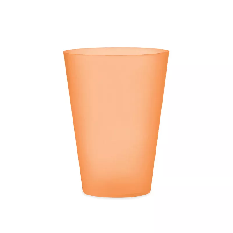 Kubek eventowy z PP 300 ml FESTA - Przezroczysty Pomaranczowy (MO6375-29)