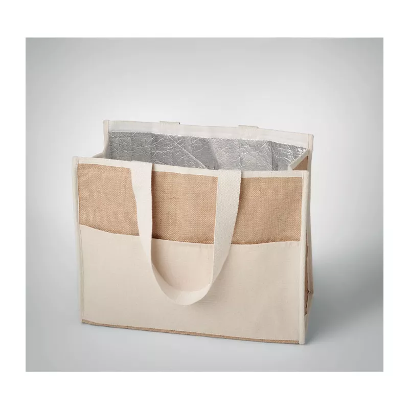 Torba termiczna z juty CAMPO DE GELI - Bezowy (MO6160-13)