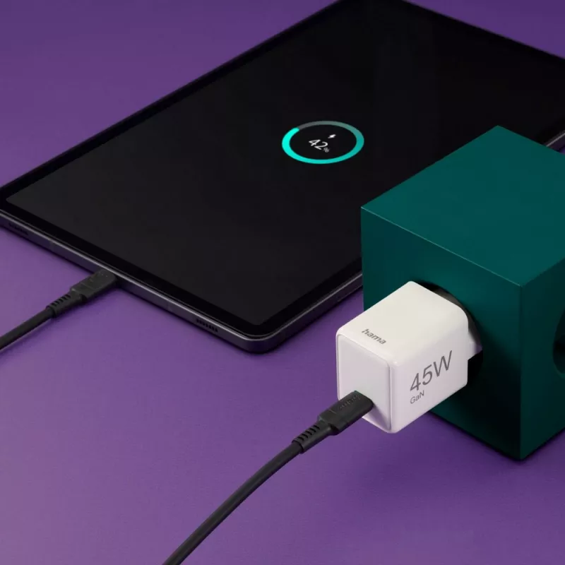 Ładowarka ścienna 45W Hama Supermini - biały (VH020-02)