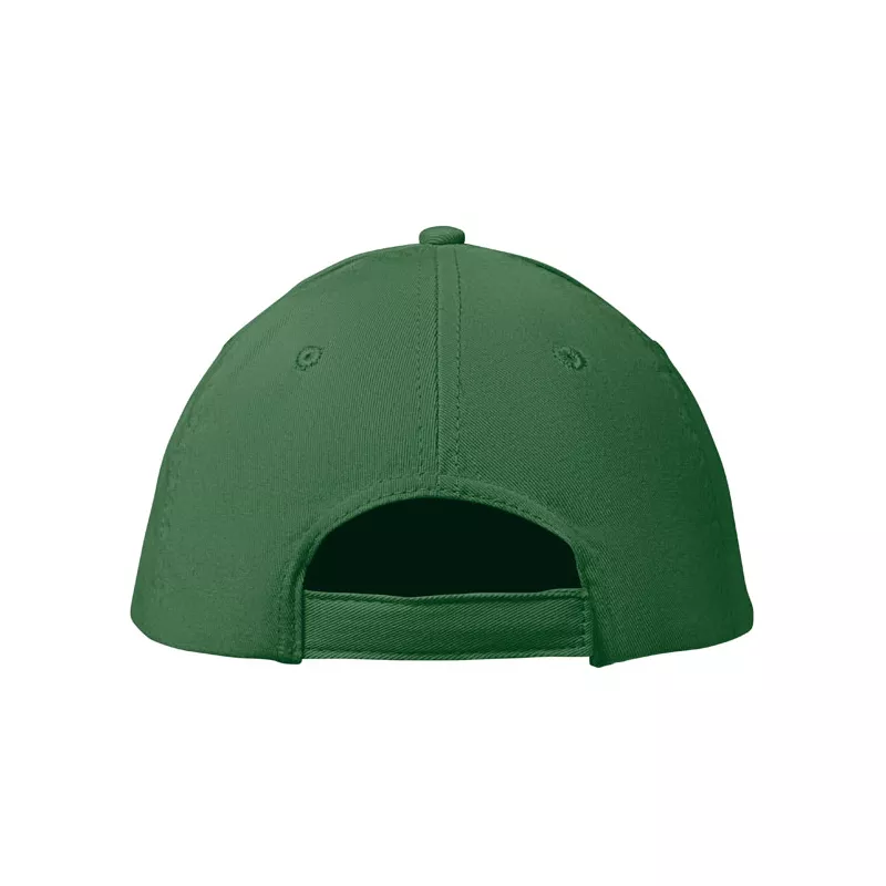 Czapka z daszkiem bawełniana 160 g/m² BASIE APOLLO - Ciemnozielony (MO8834-60)