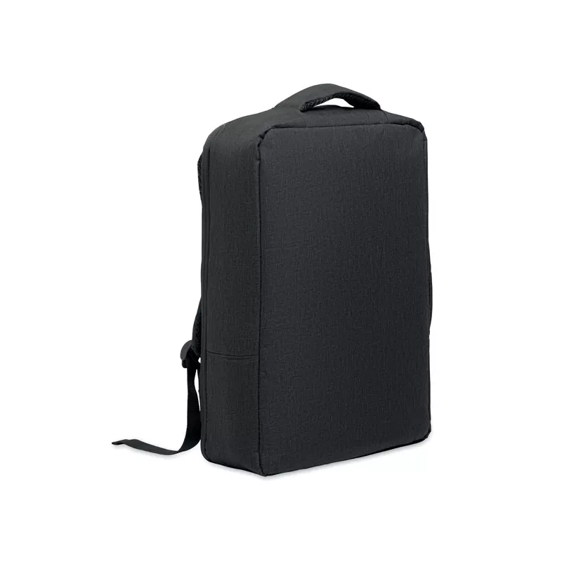 Plecak na laptop 15" z RPET LAUGAR - Czarny (MO2305-03)