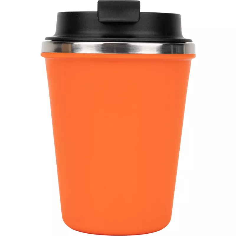 Kubek termiczny 350 ml z powłoką z recyklingu METODY - pomarańczowy (8496210)