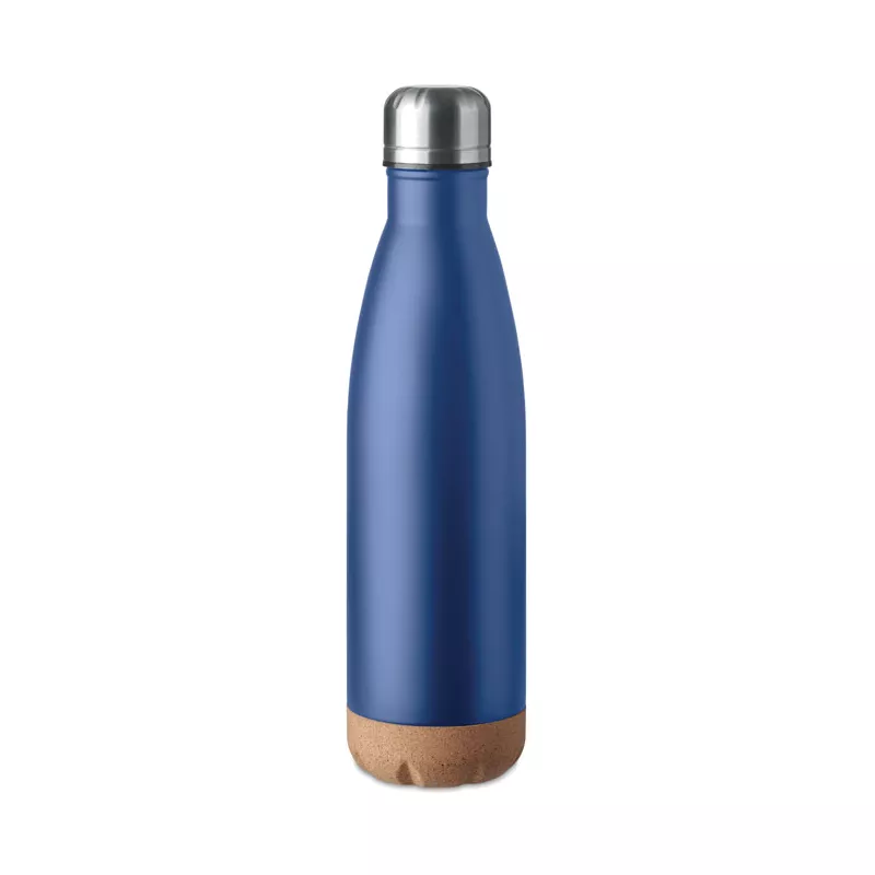 Butelka termiczna z korkową podstawą 500 ml ASPEN CORK - Niebieski (MO6313-04)