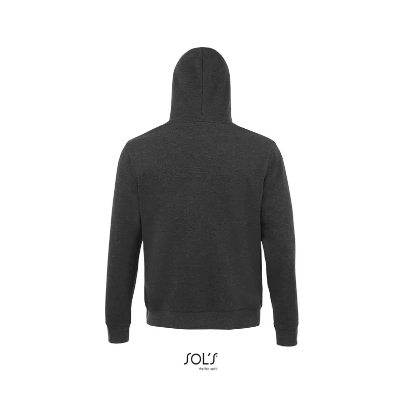 Bluza męska z kapturem 280 g/m² Sol's SPENCER - Charcoal Melange (S02991-CE)