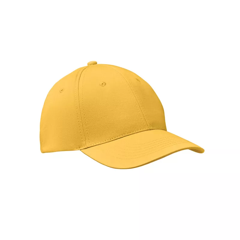 Czapka z daszkiem bawełniana 160 g/m² BASIE APOLLO - Zólty (MO8834-08)
