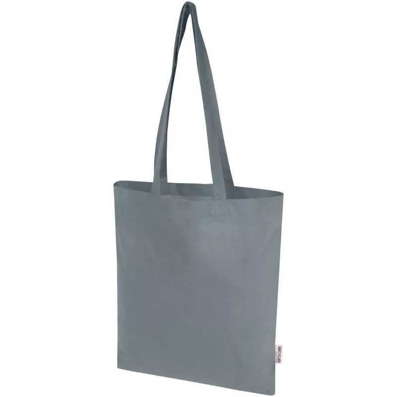 Madras Blend torba na zakupy z bawełny z recyklingu z certyfikatem GRS o gramaturze 140 g/m² i pojemności 7l - Szary (12076082)