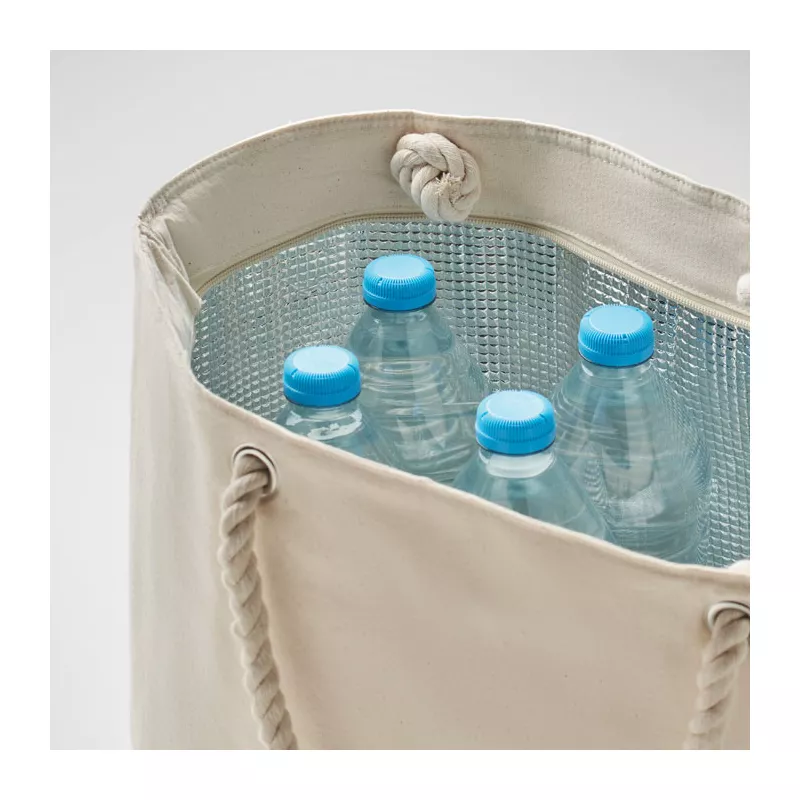 Torba plażowa chłodząca z bawełny 220 g/m² HEAVEN - Bezowy (MO2127-13)