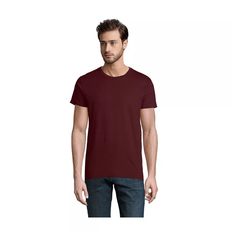 Koszulka męska organiczna 175 g/m² Sol's PIONEER MEN - Burgundy (S03565-BG)