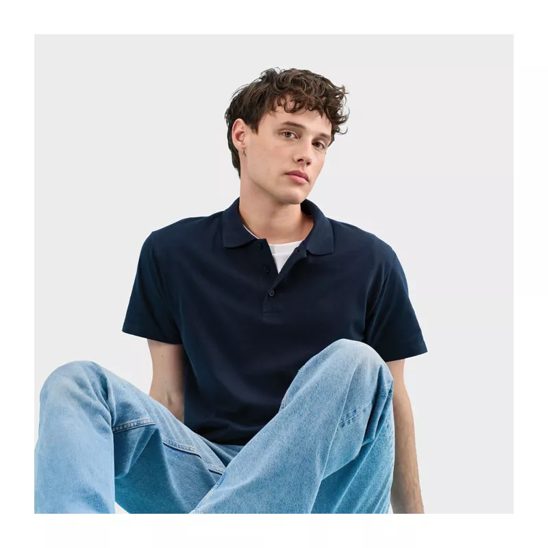 Koszulka polo męska piqué 210 g/m² Sol's SPRING II - Granatowy (S11362-NY)