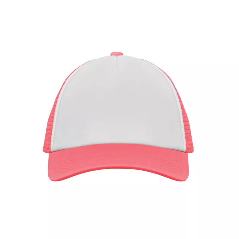 Czapka trucker 5-panelowa 150 g/m² BUBBLE - Fluorescencyjny -Fuksja (MO2269-72)