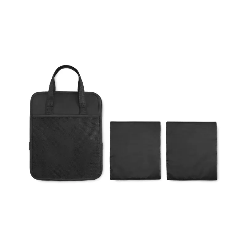 Organizer samochodowy składany z RPET ORGANIZER COOL - Czarny (MO2956-03)