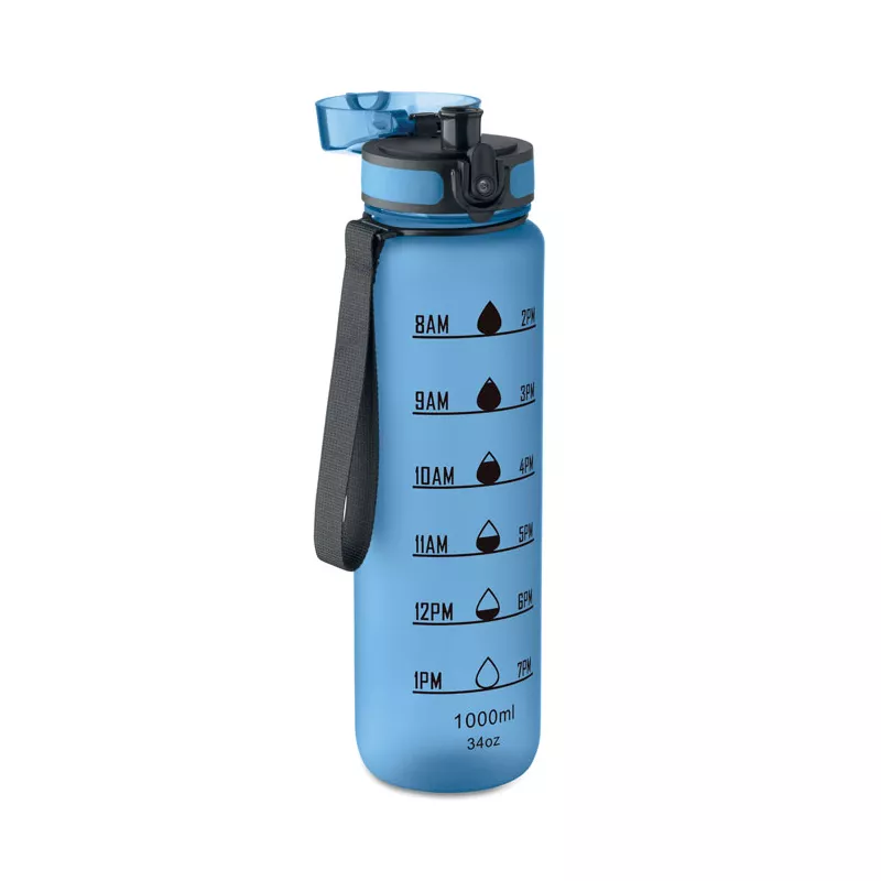 Butelka sportowa RPET 1000 ml ISFORDEN MARK - Przezroczysty Blekitny (MO2672-52)