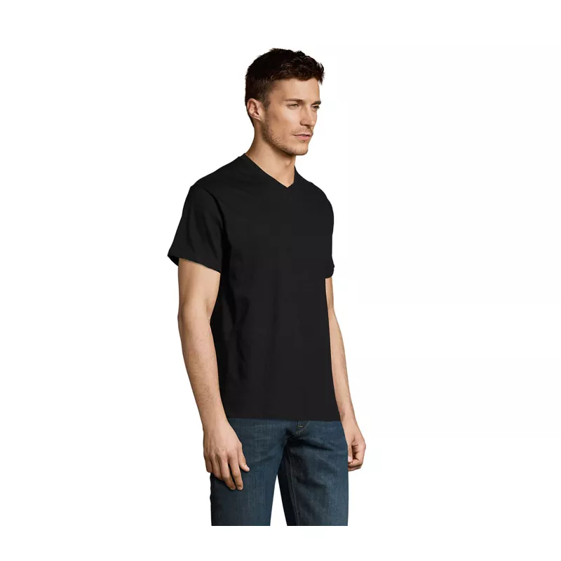 Koszulka męska V-neck 150 g/m² Sol's VICTORY - Deep Black (S11150-DB)