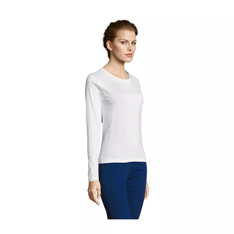 Longsleeve damski 150 g/m² Sol's MAJESTIC - Bialy (S11425-WH)