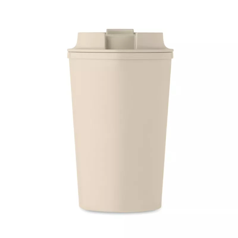 Kubek dwuścienny z PLA 350 ml BEIBAKU - Bezowy (MO2310-13)