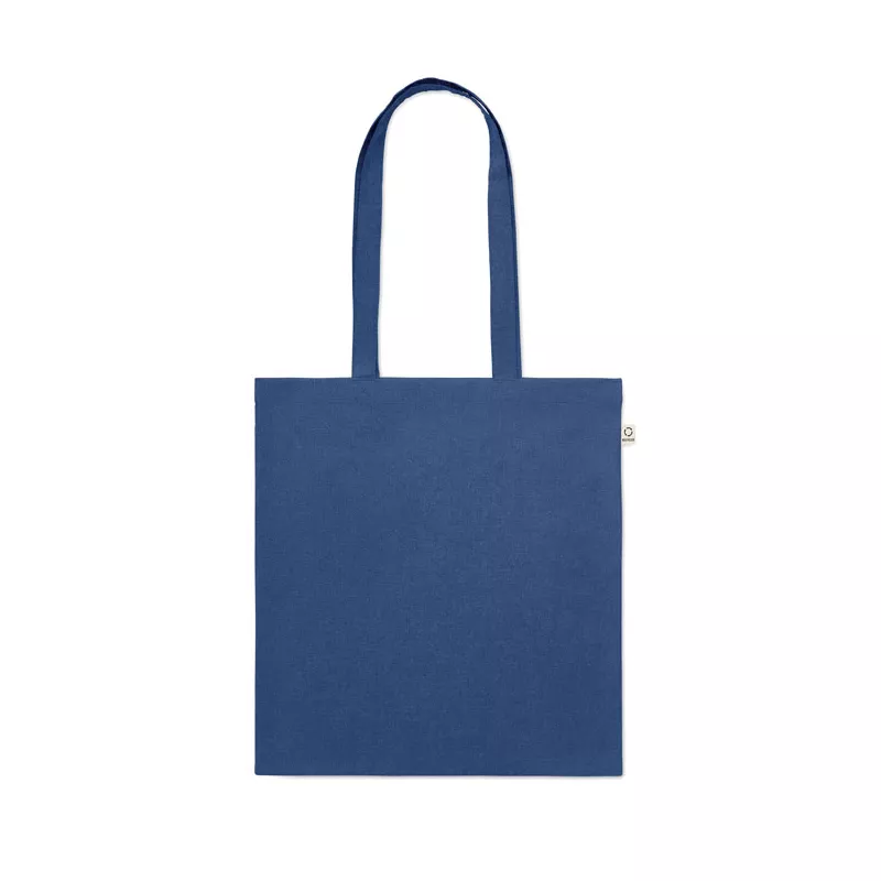 Torba z bawełny z recyklingu 140 g/m² VIVEKA COLOUR - Niebieski (MO2302-37)