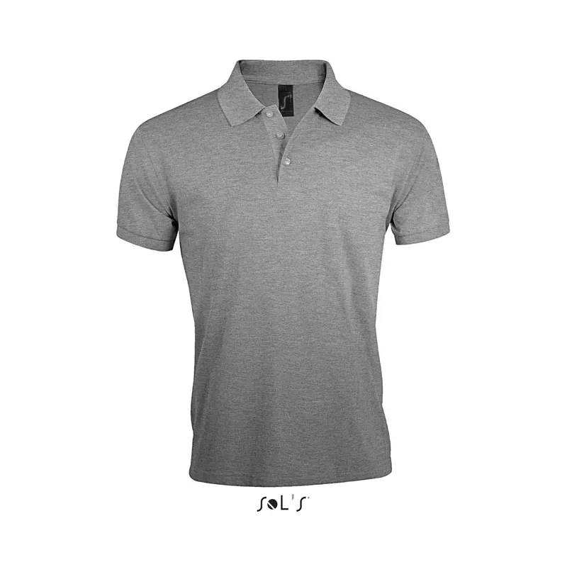 Koszulka polo męska 200 g/m² Sol's PRIME MEN - Szary Melanż 2 (S00571-GY)