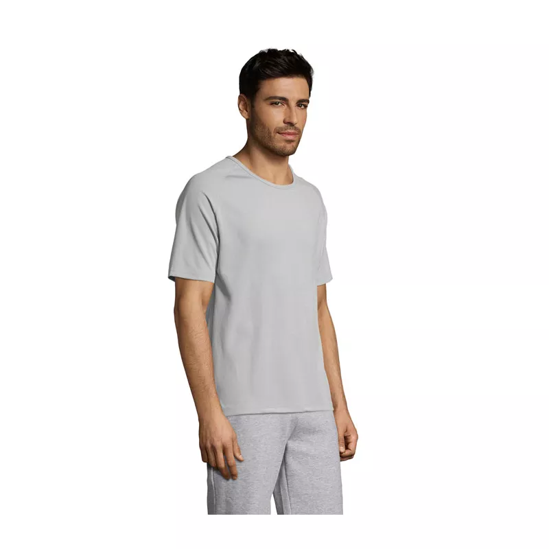 Koszulka sportowa męska raglan 140 g/m² Sol's SPORTY - Pure Grey (S11939-PG)