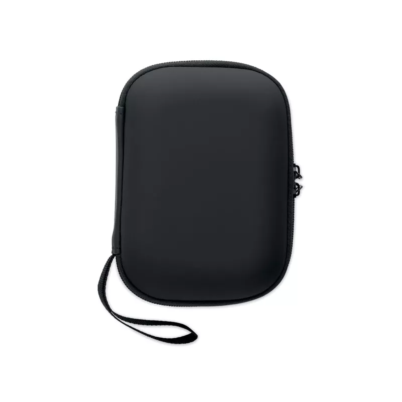 Apteczka pierwszej pomocy w twardym etui z PU CARETWO - Czarny (MO2818-03)