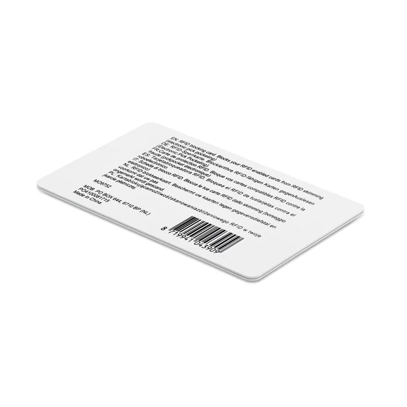 Karta blokująca RFID 0,76 mm BLOCKING - Bialy (MO9752-06)