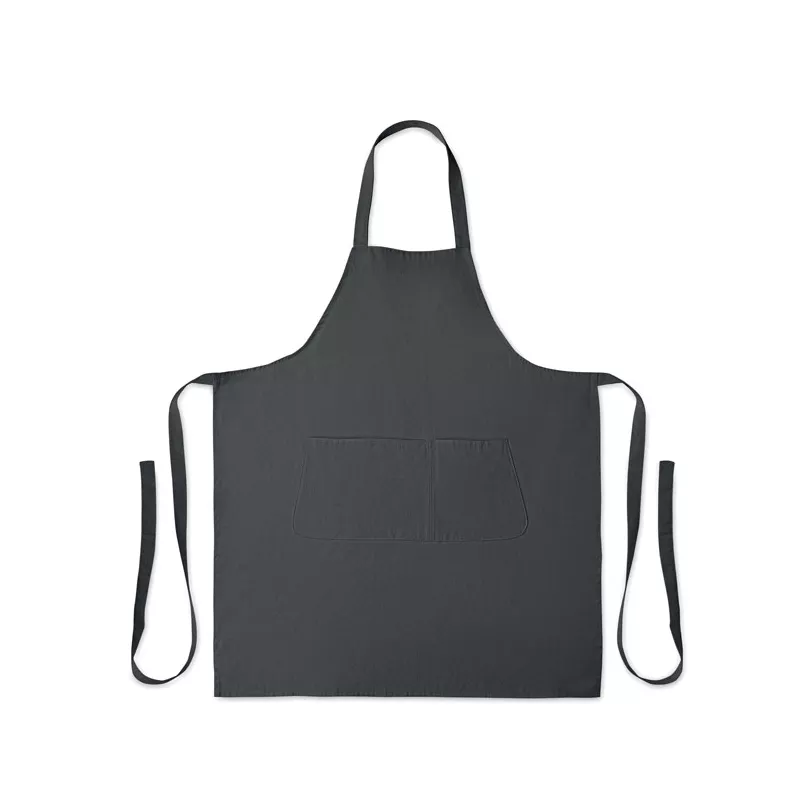 Fartuch z bawełny organicznej 240 g/m² GAMMA - Kamienny Szary (MO2249-15)