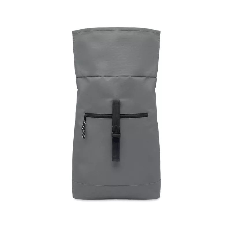 Plecak rolltop na laptop 15" z poliestru 600D IREA - Kamienny Szary (MO2170-15)