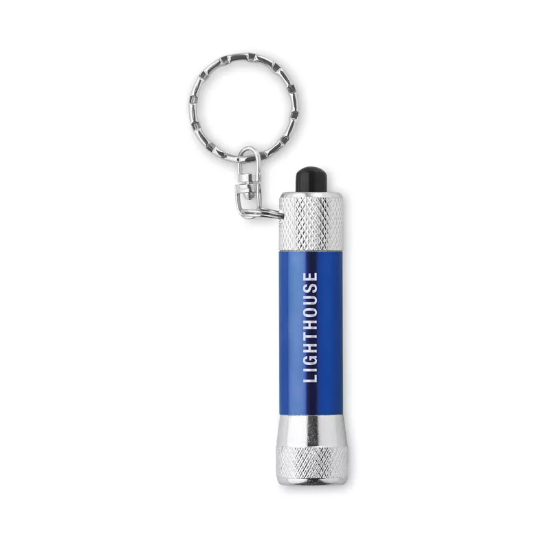 Brelok latarka LED aluminiowy ARIZO - Niebieski (MO8622-04)